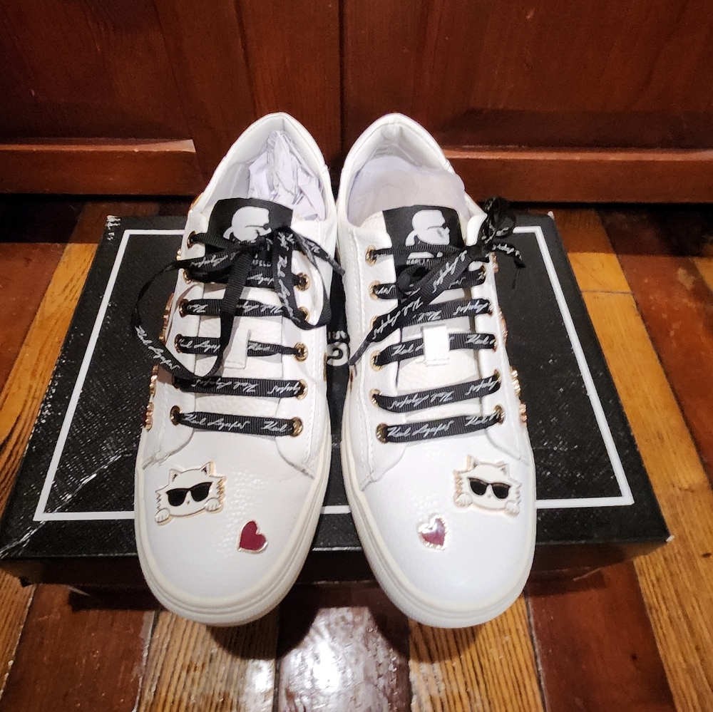 Karl Lagerfeld Paris Women's Size 6 Shoes White